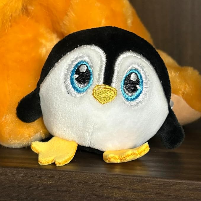 The Petting Zoo Penguin Stuffed Animal Plushie, Gifts for Kids, Squishiez Sealife Animal Squeeze Toy, Penguin Plush Toy 3 Inches