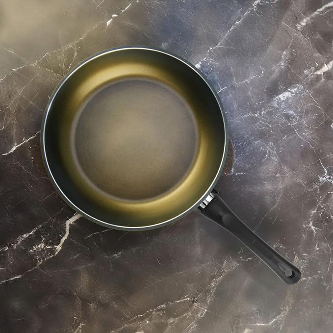 TECHEF - Color Pan 12" Frying Pan, Coated with New Safe Teflon Select - Color Collection/Non-Stick Coating (PFOA Free) (Spicy Olive)