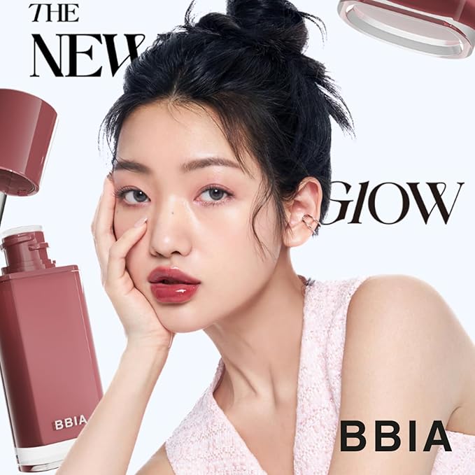 BBIA Glow Tint – Lip Plumping Volumizing Glossy & Glowy Lip Stain Naturally Moisturizing Comfortable Texture Lightweight Long-Lasting Vivid Color Non-Sticky Korean Makeup (28 CHILLING, Pack of 1)