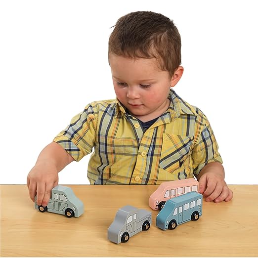 Excellerations Wooden Cars & Trucks - Set of 4