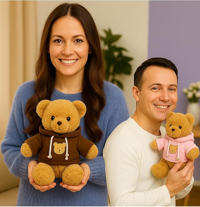 10 Pcs Build A Bear Clothes Set,Stuffed Animal Clothing for 14-18 Inch Plush Toys, Teddy Bear Outfits, Cute DIY Accessories for Plush Dolls
