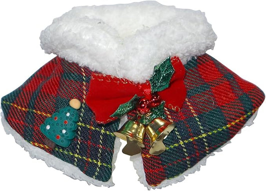 17cm Doll Clothes 2-Piece Set – Christmas Skirt Outfit with Cape & Hat for 1:6 Scale Dolls | Festive Holiday Fashion Dress Set (No Doll Included)