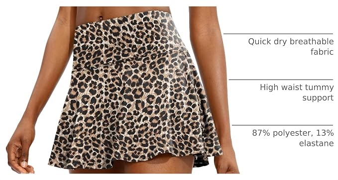 Pleated Tennis Skirt with 4 Pockets | 14", 3.5" High Waisted, Soft, Lightweight, Mesh Built-in Shorts, Dressy, Casual, Athletic, Golf, Skort for Women