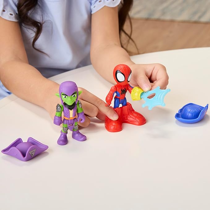 SPIDEY AND HIS AMAZING FRIENDS Marvel Water-Webs Webs Ahoy Bubble Pirate Ship Toy, 3-Inch Action Figures & Boat Playset, Super Hero Toys, 3+ Years