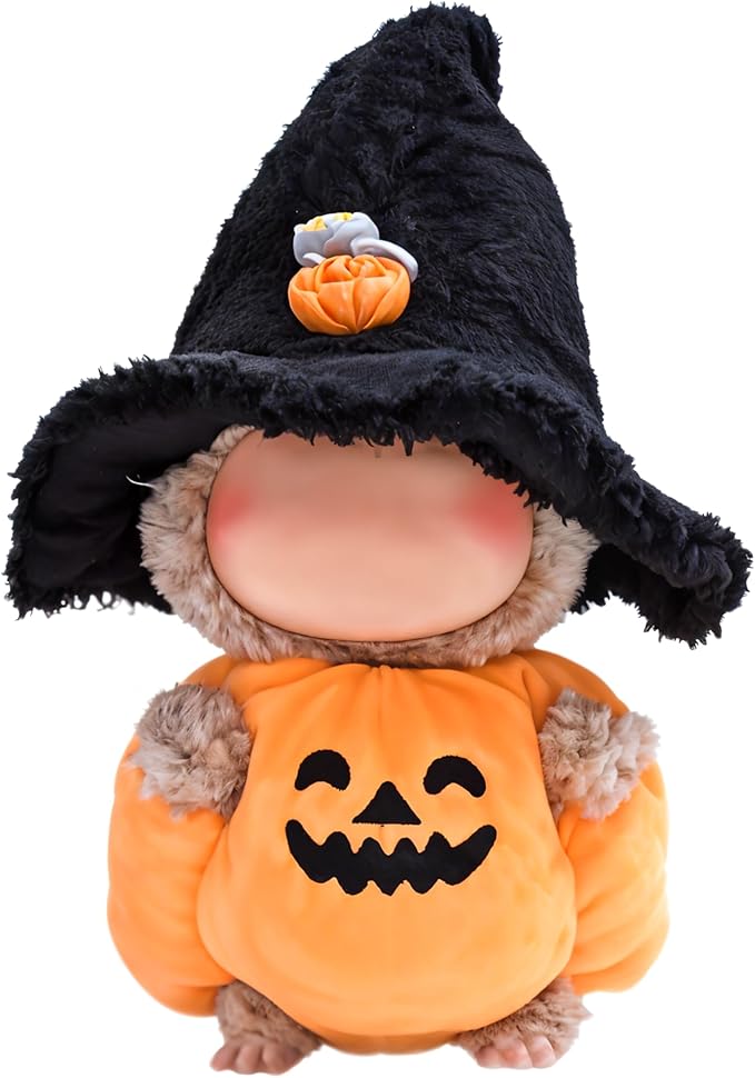 Clothes Fit for 17CM Doll, Fashion Doll Clothes Outfit Set Cute Theme Designer Toys Dress Accessories for Collector Fans Display (Little Pumpkin)