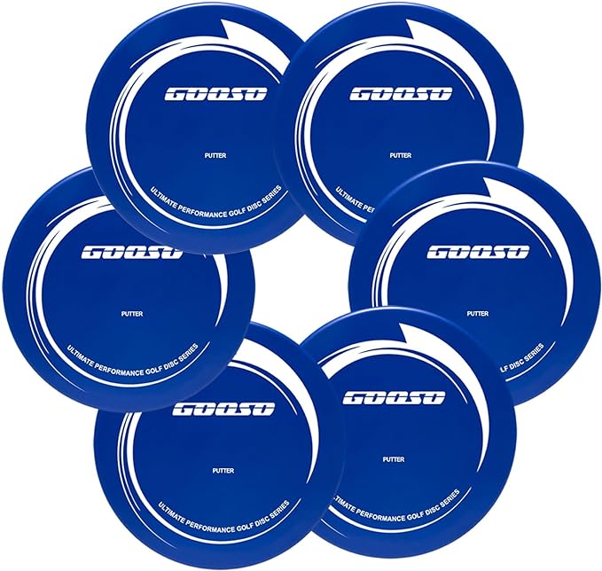 GOOSO Disc Golf Putter | Flying Golf Discs Set of 6 for Beginners – DIY Your Discs