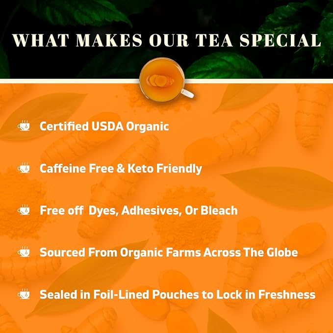 Oxify Organic Turmeric Root Herbal Loose Tea- 16 oz (16 oz, Turmeric)