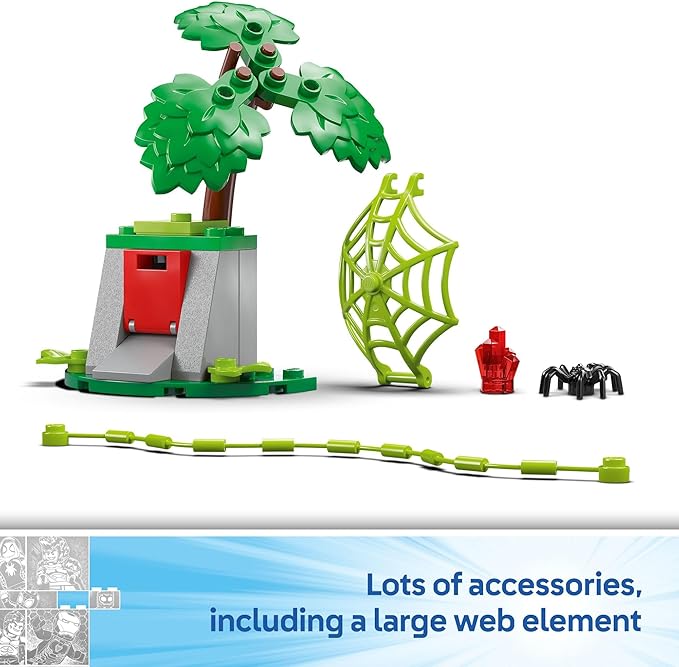 LEGO Marvel Team Spidey Web Spinner Headquarters Building Toy - Spidey and His Amazing Friends Toys Playset for Boys & Girls, Ages 4+ - Gift for Birthday - 10794