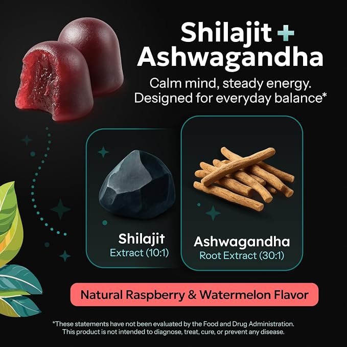 Libido Support for Women Gummies - Fast Acting Intimacy and Mood Support Libido Gummies for Women with Shilajit and Ashwagandha - 60 Ct