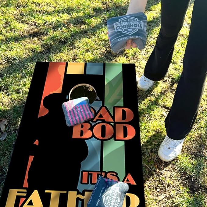 World Series of Cornhole Regulation Size Cornhole Boards - Lightweight & Durable All-Wood Construction | Backyard Bean Bag Toss Set | Outdoor Game for Tailgates & BBQs
