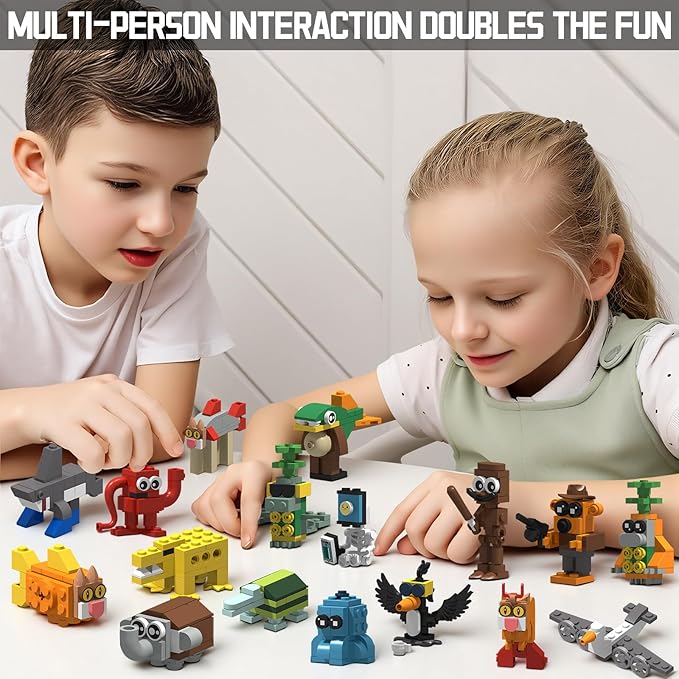 Italian Brain Rot Unique Cartoon Characters Building Blocks 17 in 1 Educational & Entertaining Gift Idea for Kids Teens & Adults
