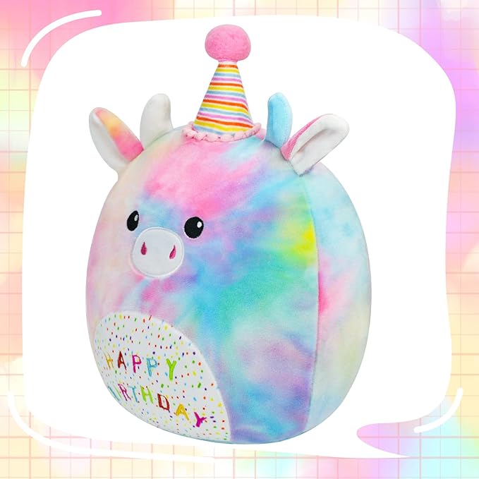 Cow Stuffed Animal Cow Plush Toys 12 Inch Soft Unicorn Plushies Pillow Cute Rainbow Plushies Room Decoration Birthday Gifts for Kids Toddlers Girls and Boys