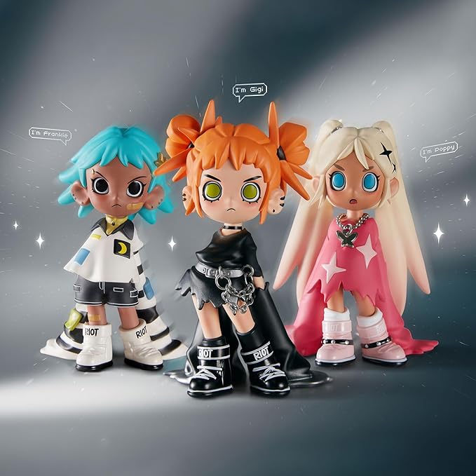 POP MART Lil Peach Riot Loading! Series Blind Box Figures, Collectible Toys Home Decorations, Holiday Birthday Gifts for Girls and Boys, Single Box