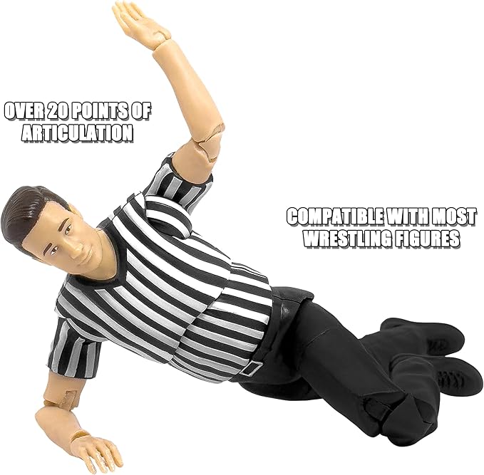 Ultimate Referee with Deluxe Articulation for Wrestling Action Figures