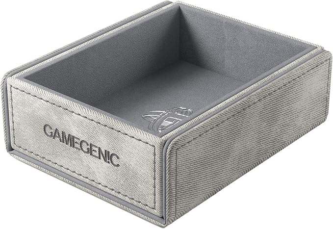 Gamegenic Token Keep - Premium Token Box for Safe Storage, Fits Dungeon 1100+ and Dungeon S 550+, Holds Tokens, Dice, and Cards, Fully Usable During Gameplay, Gray Color, Made
