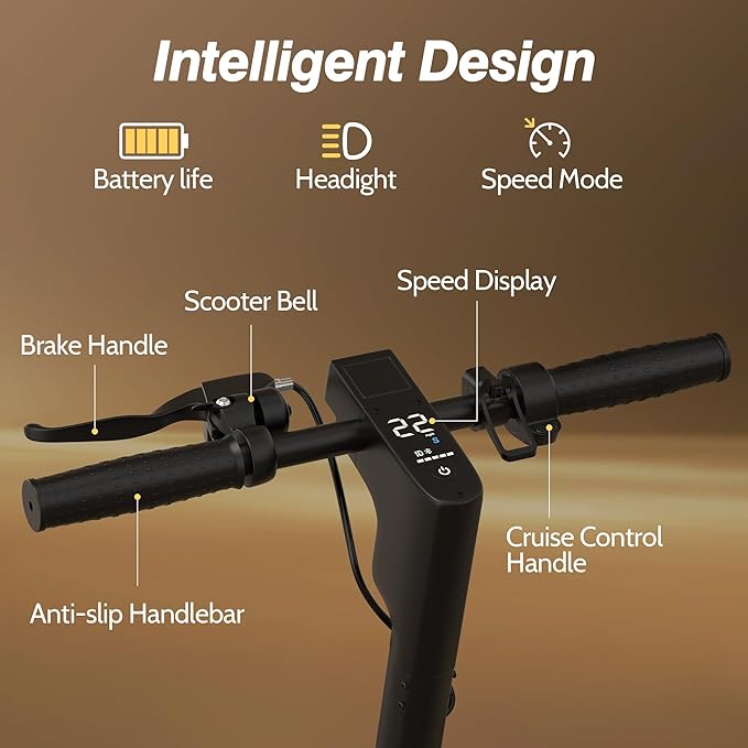 MAXSHOT Electric Scooter for Adults, 8.5/10/14" Tires, 19/22Mph, 350W/500W Motor, 21-28 Miles Range, Folding E-Scooter with Dual Suspension,APP(V1/SPRO/MAX/PRO/X1/X1PRO/PR)