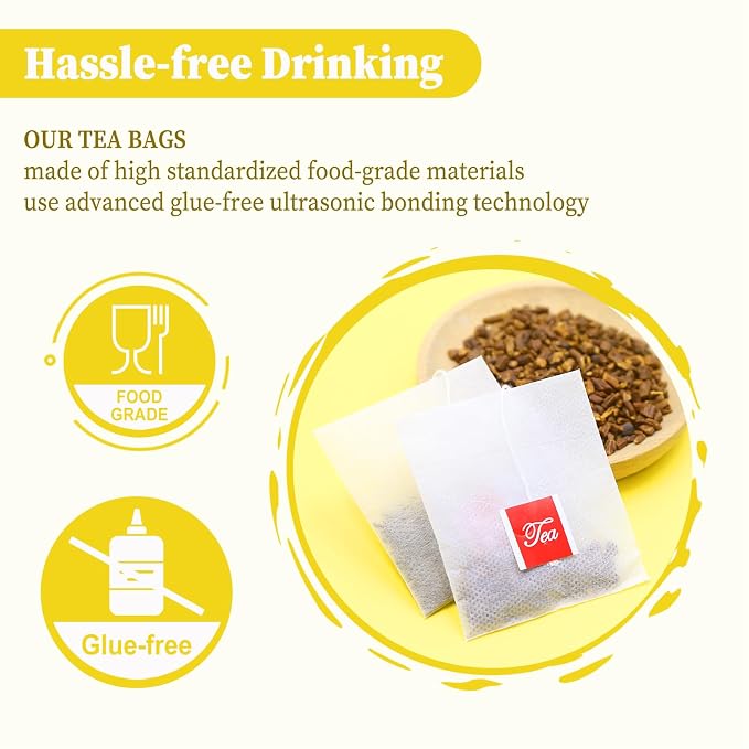 FullChea - Dandelion Root Tea Bags, 40 Teabags, 2.5g/bag - Premium Roasted Dandelion Root - Non-GMO - Caffeine-free - Detox Herbal Tea - Helps Improve Digestion & Immune System