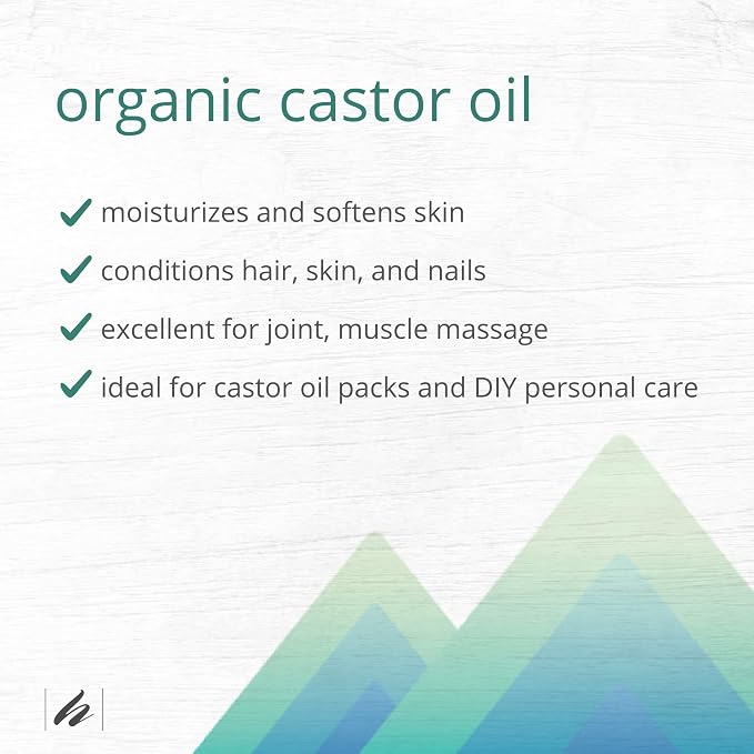 Home Health Castor Oil - 8 fl oz - Conditioning Oil for Body, Skin & Brows - Non-GMO, USDA-Certified Organic - Cold Pressed - Solvent & Hexane Free