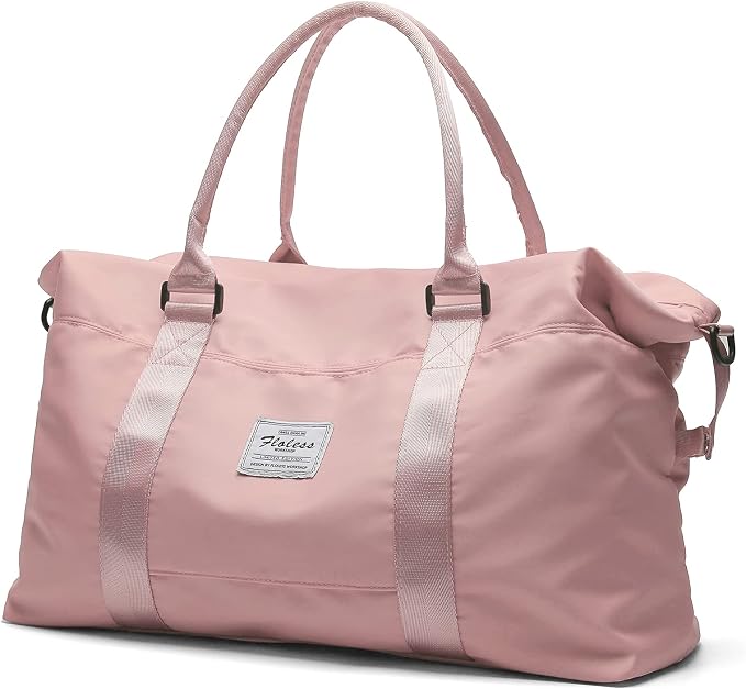 Travel Duffel Bag, Carry On Overnight Weekender Bags for Women | Travel Bag with Wet Pocket & Trolley Sleeve, For Spirit Airlines 18x14x8 Personal Item Bag