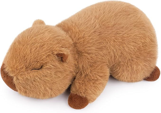 Weighted Capybara Plush Stuffed Animals-2lb 15”Kawaii Weighted Capybara Plush Toys,Cute Plushies Capybaras Plushies Animal Hugging Plushie Pillow,Soft Birthday Gifts for Adults Kids