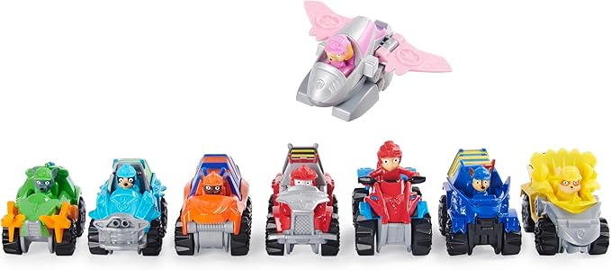 Paw Patrol, True Metal Dino Rescue Gift Pack of 8 Collectible Die-Cast Vehicles, 1:55 Scale