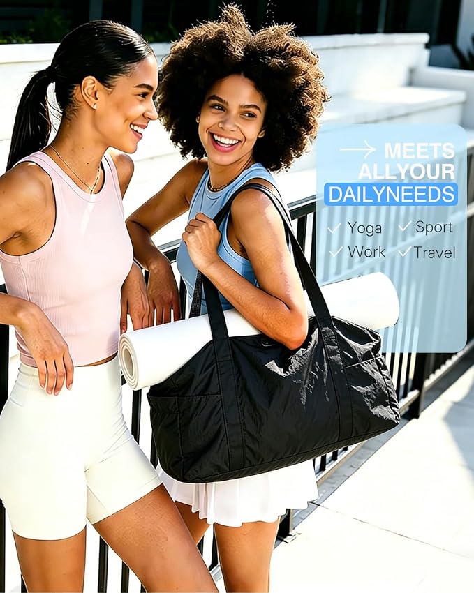 Tote Bag for Women, 26L Capacity Travel Purses Work Bag, Small Zipper Tote Bag for Travel Nurse Gym Teacher