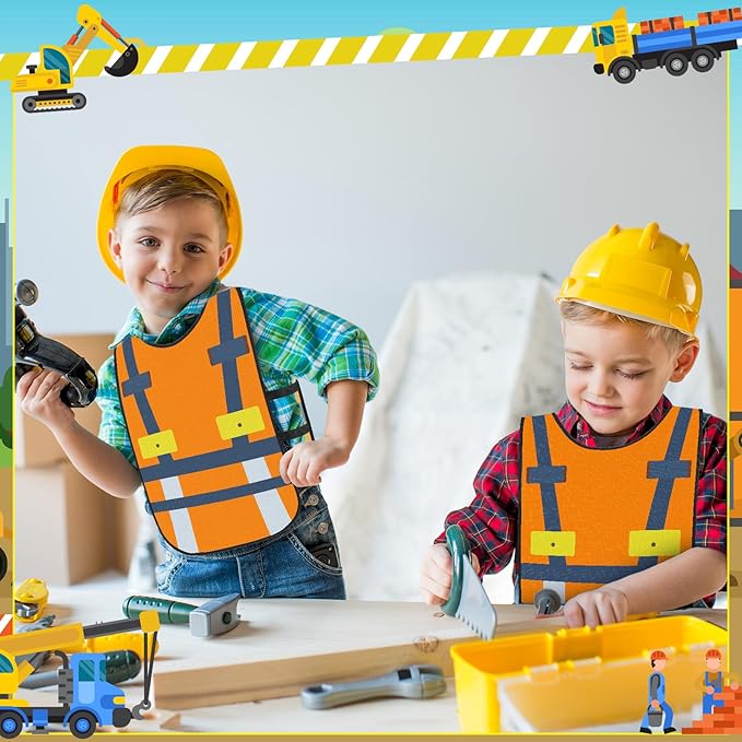 Panitay 12 Pcs Kids Dressing up Costumes Toddler Kids Dress up Vests for Boys Girls Party Pretend Play Costume Supplies