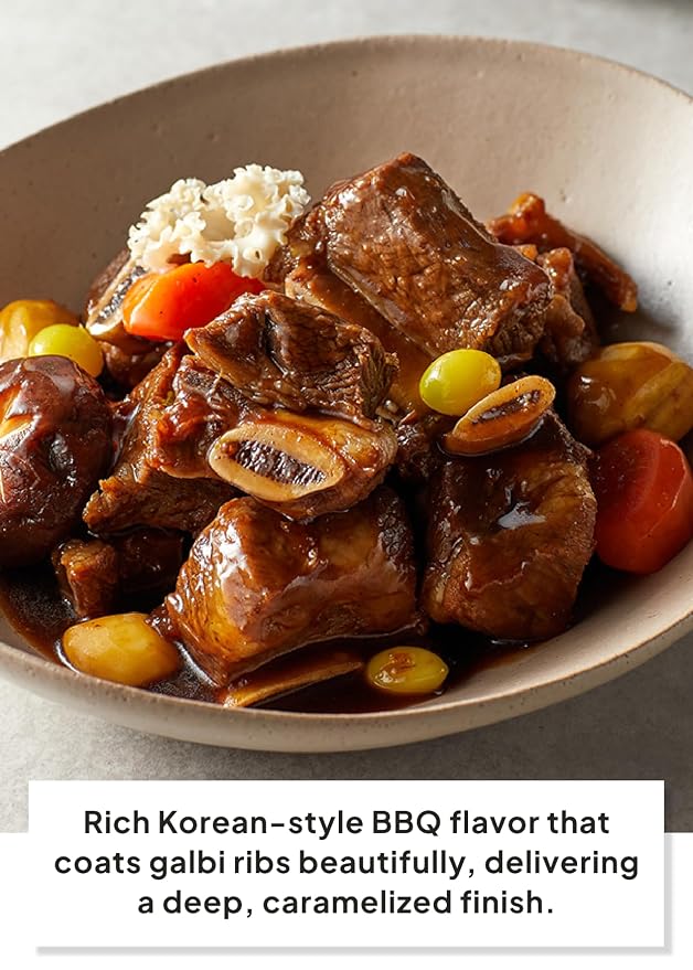 Korean Food O'Food BBQ Galbi Marinade Sauce Sweet and Savory 29.6oz 840g | Authentic Korean BBQ galbi marinade with a sweet and savory flavor for grilled chicken, tofu, and vegetables. Made in Korea.