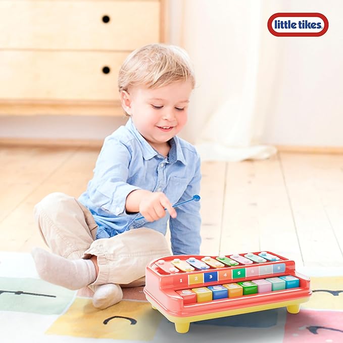 Lollipop Cozy Cup Xylophone and Piano 2 in 1 - Music Toy for Toddlers with Real Songs