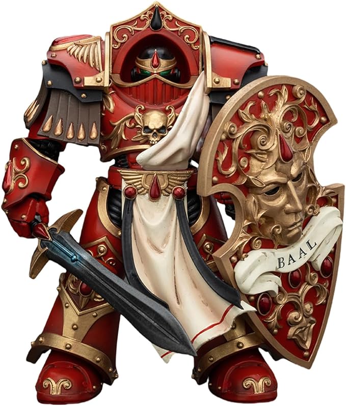 JOYTOY Warhammer The Horus Heresy 1/18 Action Figure Blood Angels Crimson Paladins Squad Crimson Paladin 2 Collection Model