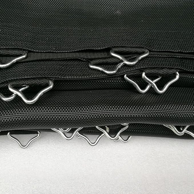 Tookie Trampoline Triangle Buckle, 10pcs High Strength Erosion Resistance Metal Triangle Ring Buckle V-Rings for Trampoline Replacement Repair