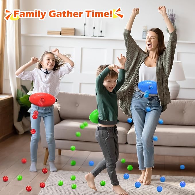 Skirfy Shaking Swing Balls Party Game,3 Pack Floor Game Party Favor Carnival Birthday Game for Kids Adult with 60 Balls, Outdoor Indoor Toys for Boys Girls, Halloween Party Games Kids Toys