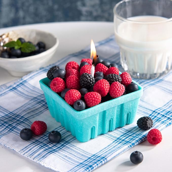 Berry Basket Candle Vegetable Wax Candle