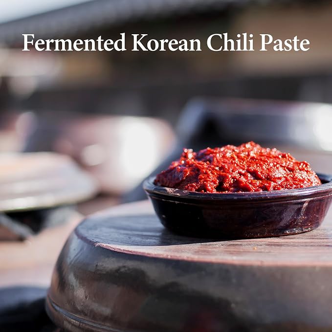 Wang Gochujang, Traditional Korean Red Chili Pepper Paste | Made with All Natural Ingredients, Non-GMO and MSG-Free, 2.2 Lb (Pack of 1), Spicy, Sweet and Deep Flavor