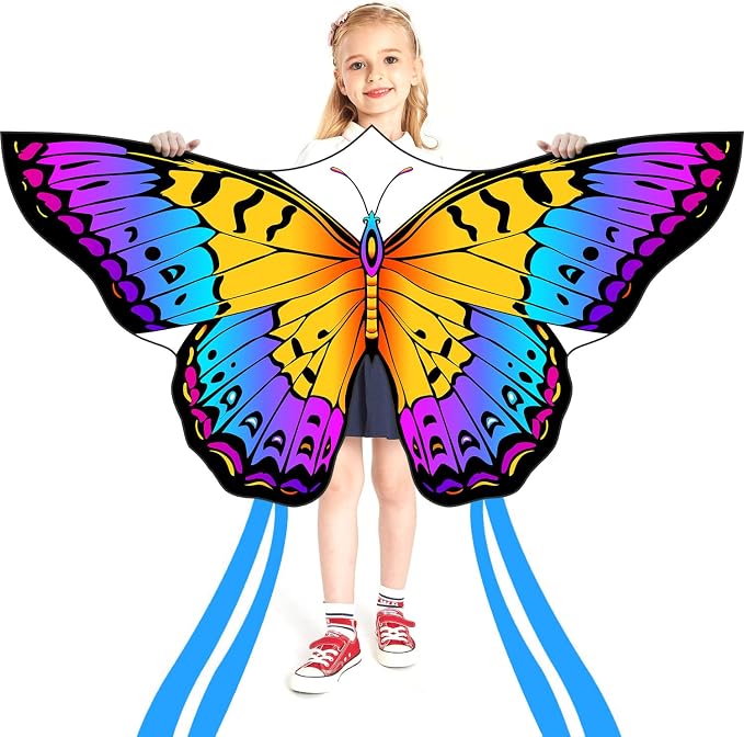 HONBO Butterfly Kites for Kids & Adults, Easy to Fly for Beginners, Each Kite with 300ft Line Handle,Beginner Kite for Kids Ages 4-8,Beach Kites for Outdoor Activities & Family Trip