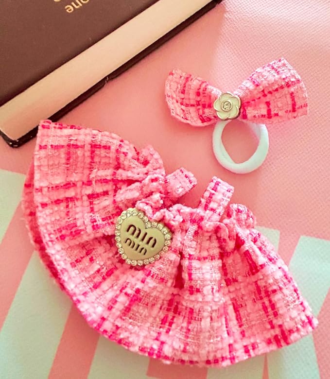3Pcs-Clothes for Labubu Accessories,, Handcrafted 15cm-17cm for Labubu Clothes Set, Fashions Stylish Luxury Chic Doll Clothes Style Set (NO Doll)