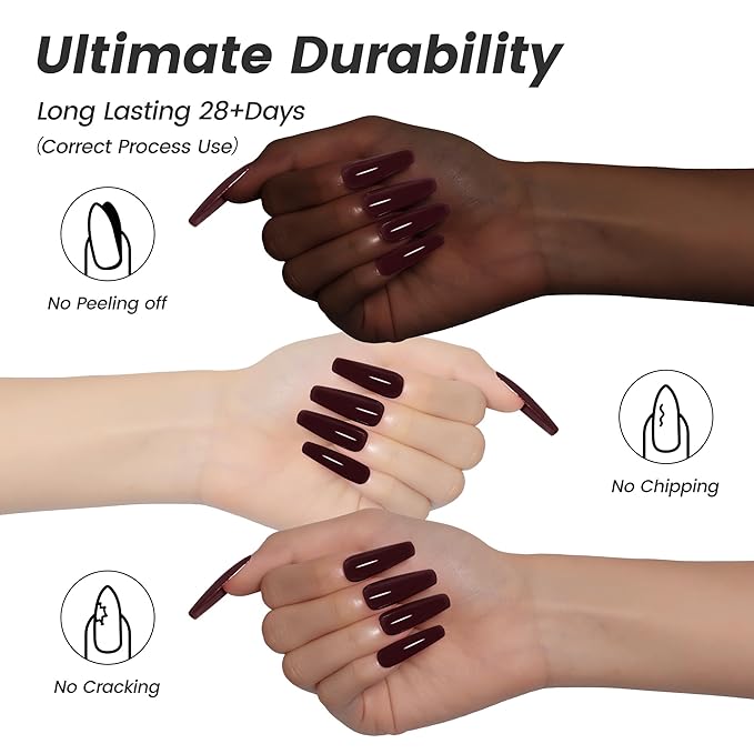 YTD Likomey Maroon Brown Gel Nail Polish,15ml Salon Home DIY Manicure and Pedicure Fall Winter Soak Off UV Color Varnish,CS012