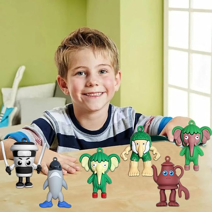 24PCS Italian Brainrot Action Figure,Tralalero Tralala Figures Toys,Brainrot Meme Shark Collectible Animals Figurine Doll Gifts for Fans