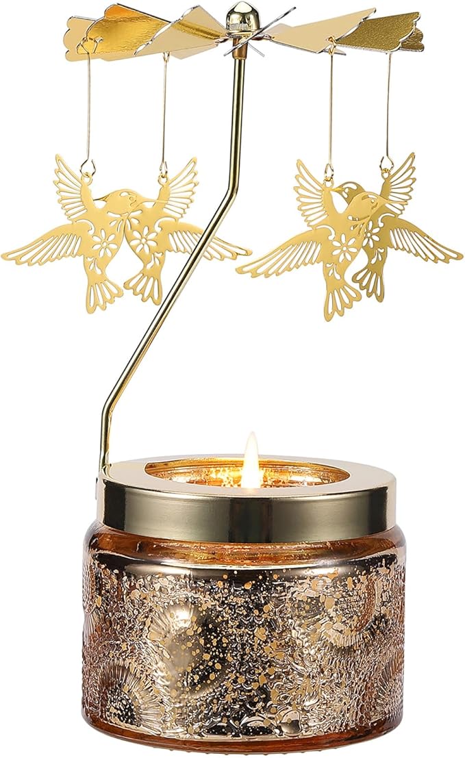 Hummingbird Rotating Candle, Gifts for Women Mom Daughter Sister Wife | Birthday Gifts for Women Friendship, Unique Scented Candle Gift for Christmas Anniversary Mothers Day