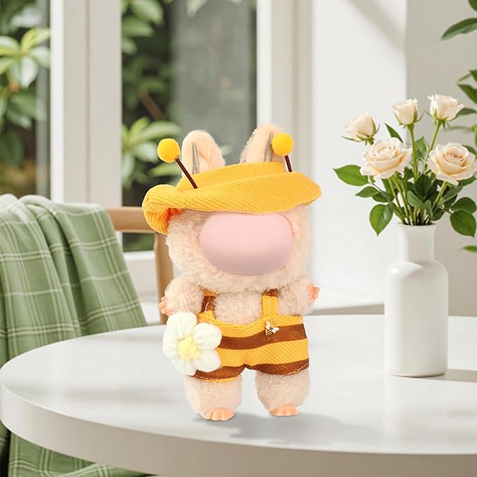 Clothes for 17cm Doll Accessories ,Suit Cute Clothes for Animal Style (Yellow bee)