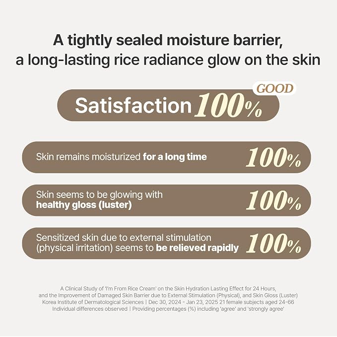 I’m From Rice Cream, Hydrating Face Moisturizer with Rice Water & Ceramide, Lightweight Barrier Cream for Dry & Combination Skin, Korean Skincare 1.69fl.oz