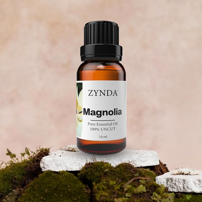 Magnolia Essential Oil - 100% Pure & Natural | Uncut Therapeutic Grade | Calming Floral Aroma for Diffusers, Massage & Skin | Organic Essential Oil for Relaxation, Beauty, and Aromatherapy -10ml
