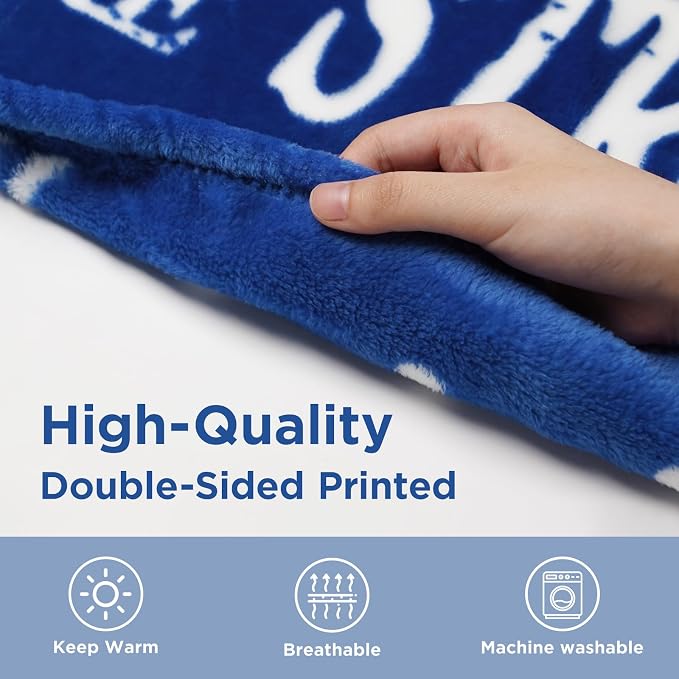 Blanket Gifts for Women or Men - Inspirational Get Well Blanket | Feel Better After Surgery Gifts for Him Her, Thinking of You Gift for Dad Son Friend Brother Coworker, 60'' x 50''