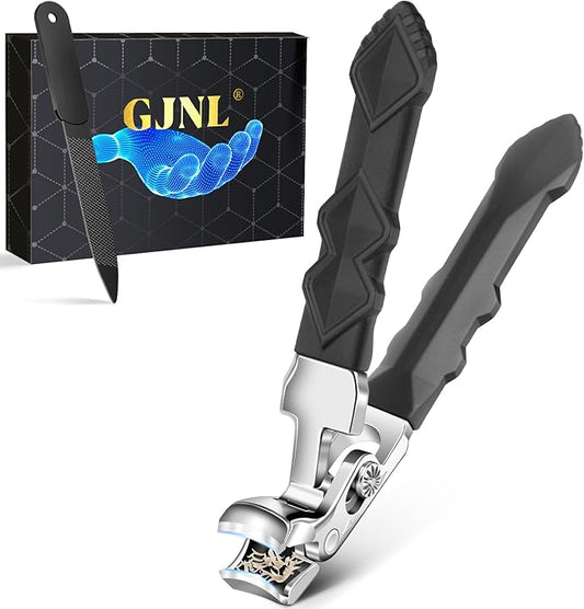 2026 Toenail Clippers for Thick Toenails, Angled Head Large Toe Nail Clippers with Wide Jaw Opening, Super Sharp & Durable Thick Toenail Clippers with Comfort Grip Long Handle for Seniors Men Women
