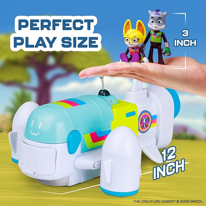P.M.I. The Creature Cases R.O.N. Jet Playset – Action-Packed Airborne Command Center with Moving Parts, Detailed Design, and Space for Figures by PMI Toys