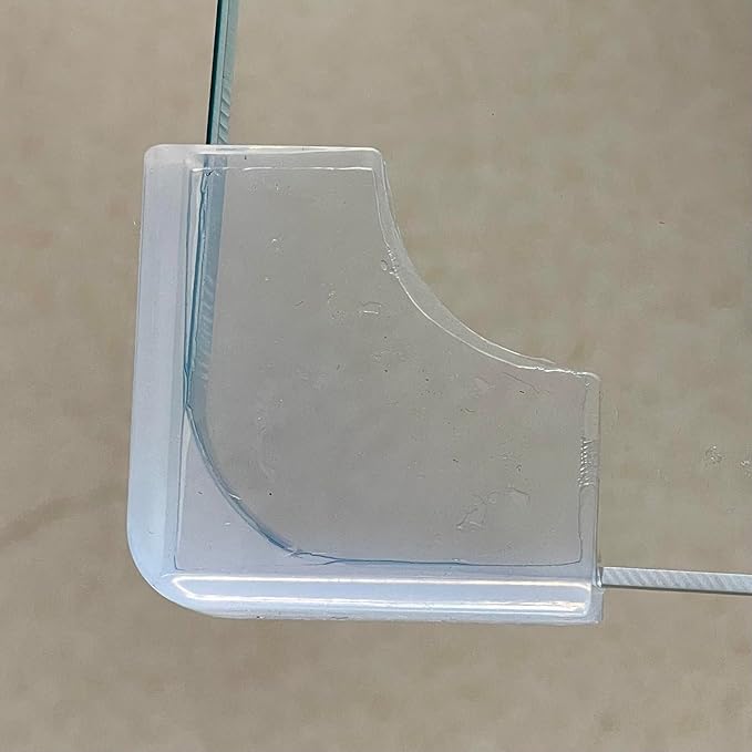 Food-Graded Silicone Clear Thin Corner Protectors, Baby Proofing Table Edge Guards, Pre-Taped Single-Side Adhesive for Kids Child Safety, Cabinets Counter Furniture Bumpers (12, 1/5x4/5 in (Width))