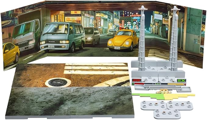 JOYTOY SNK 1/18 Action Figure Background Display Base, KOF '98UM - Stage Base-Japan Street 15.74",Collection Model Accessories,Birthday Gifts Toys for Kids Age15+ JT01734,Pre Order