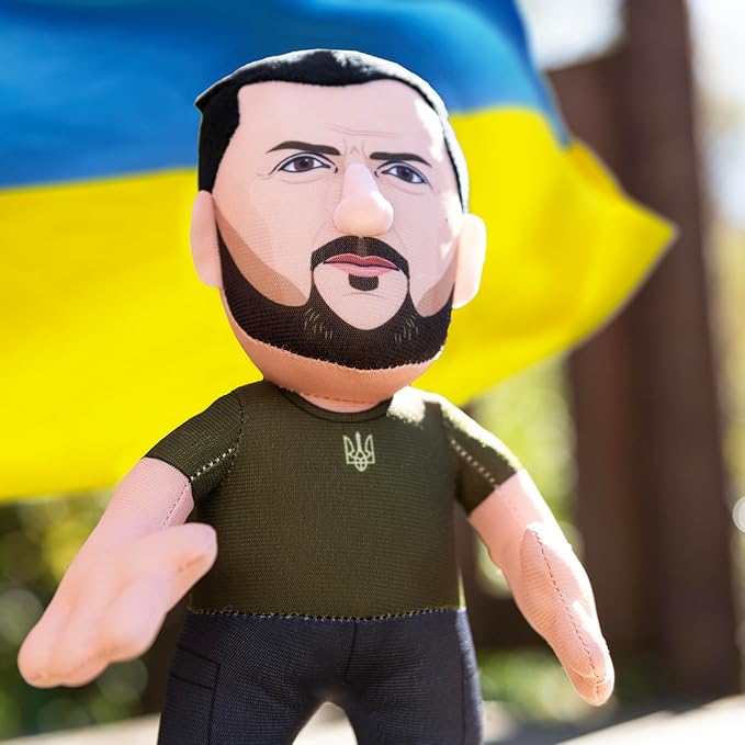 Bleacher Creatures President Volodymyr Zelenskyy 10" Plush Figure - A Historical Figure for Play or Display