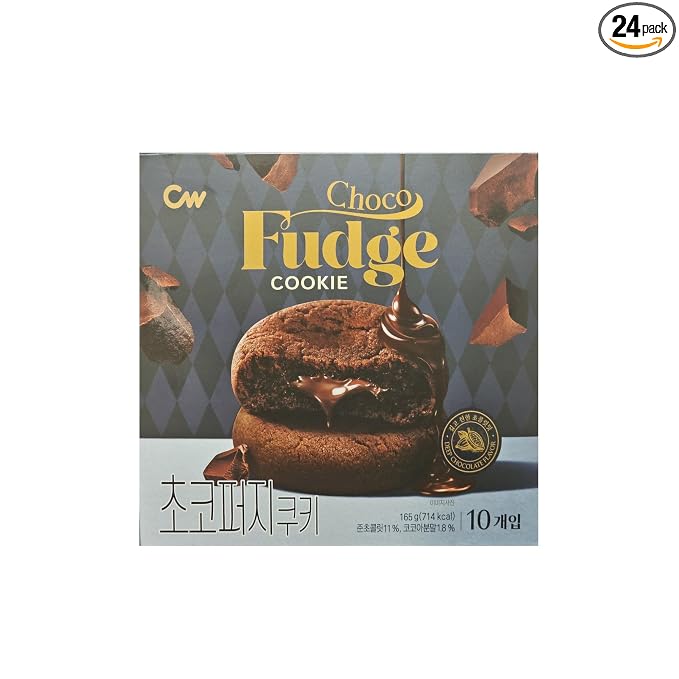 Gong Jooo MaMa CW(Chung Woo) Korean Chewy Filled Rice Cake Cookie Variety Gift Box (Choco Fudge 10)