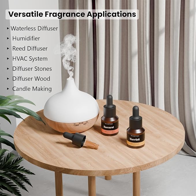 Essential Oils & Hotel Diffuser Oil Inspired Marriott Hotel - Bitter Orange, Jasmine & Lily of the Valley Blend for Home Fragrance Aromatherapy Oil Premium 15mL Glass Bottle